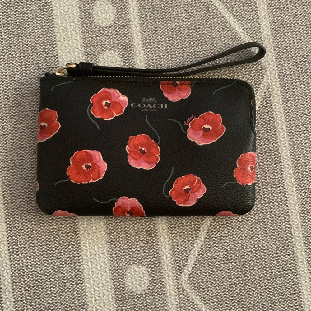 Coach Navy Blue Wristlet